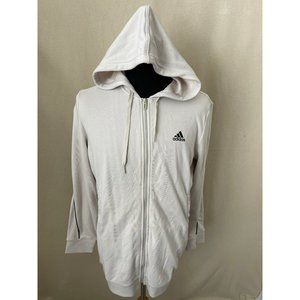Adidas Off-White “Adidas” back Full Zip Lightweight Hoodie Jacket - Medium
